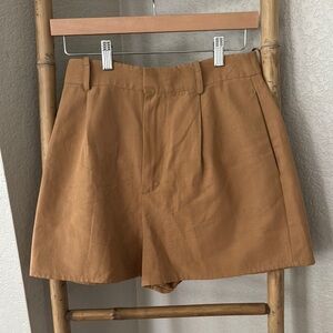 Zara High Waist Women's Pleat Shorts